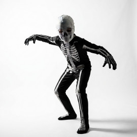 Detský karnevalový kostým kostra Scary Skeleton 122-134 L