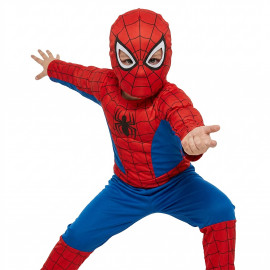 Detský kostým Spiderman so svalmi 110-122 M