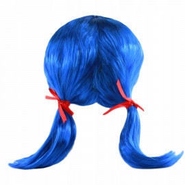 Lienka modrá parochňa s copánikmi 40cm Lienka modrá parochňa s copánikmi 40cm