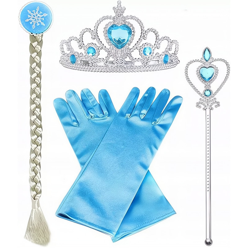 Elsa Frozen sada s korunkou a vrkôčikom Elsa Frozen sada s korunkou a vrkôčikom