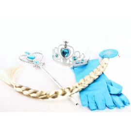 Elsa Frozen sada s korunkou a vrkôčikom Elsa Frozen sada s korunkou a vrkôčikom