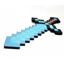 Diamantový meč Minecraft 45 cm penový