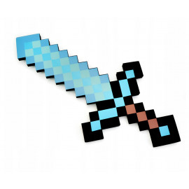 Diamantový meč Minecraft 45 cm penový