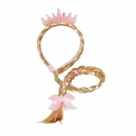 Anna Frozen čelenka s vrkôčikom a korunkou Anna Frozen čelenka s vrkôčikom a korunkou