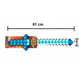 Diamantový meč Minecraft 60 cm penový