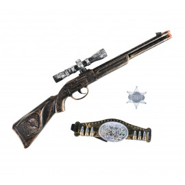 Súprava doplnkov Šerif s puškou a klobúkom Súprava doplnkov Šerif s puškou a klobúkom