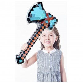 Diamantová sekera Minecraft 70 cm nafukovacia Diamantová sekera Minecraft 70 cm nafukovacia