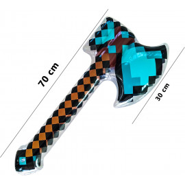 Diamantová sekera Minecraft 70 cm nafukovacia Diamantová sekera Minecraft 70 cm nafukovacia