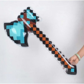 Diamantová sekera Minecraft 70 cm nafukovacia