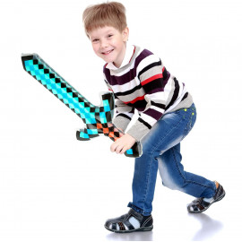 Diamantový nafukovací meč Minecraft 60 cm