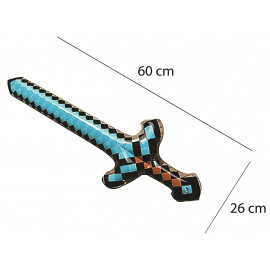 Diamantový nafukovací meč Minecraft 60 cm