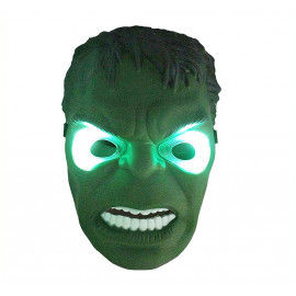 Hulk svietiaca maska ​​zelená