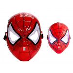 Spiderman svietiaca maska ​​červená