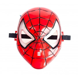 Spiderman svietiaca maska ​​červená