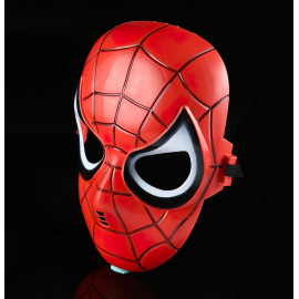 Spiderman svietiaca maska ​​červená
