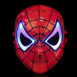 Spiderman svietiaca maska ​​červená