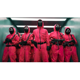 Squid game Hra na kalmáre maska - strážca Squid game Hra na kalmáre maska - strážca