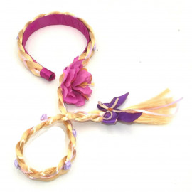 Locika čelenka s vrkôčikom a ozdobami