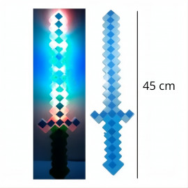Svietiaci diamantový meč so zvukmi Minecraft 45cm Svietiaci diamantový meč so zvukmi Minecraft 45cm