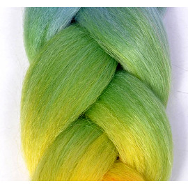 Pletený vrkôčik Jumbo Rainbow 60cm