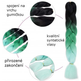 Pletený vrkôčik Jumbo Unicorn 60cm