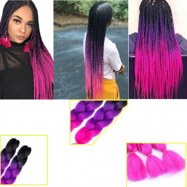 Pletený vrkôčik Jumbo Unicorn 60cm