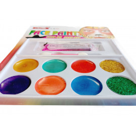 Detská sada farieb na tvár a telo METALIC 10ks