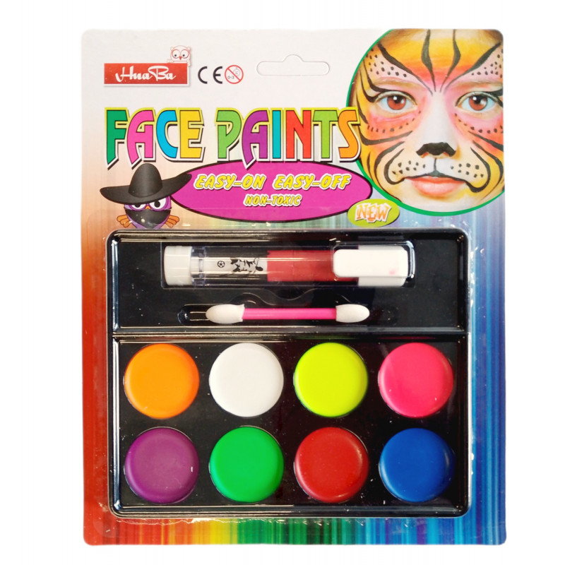 Detská sada farieb na tvár a telo EXPRESSIVE 10ks