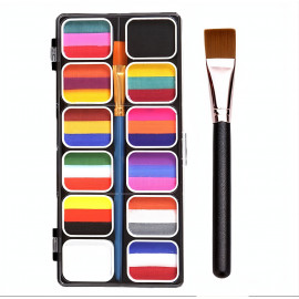 Veľká sada trojitých farieb na tvár s nálepkami a doplnkami 35ks Veľká sada trojitých farieb na tvár s nálepkami a doplnkami 35ks