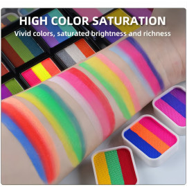 Veľká sada trojitých farieb na tvár s nálepkami a doplnkami 35ks Veľká sada trojitých farieb na tvár s nálepkami a doplnkami 35ks