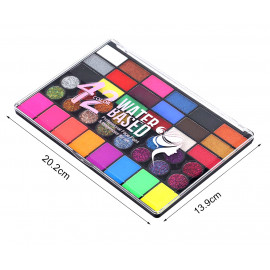 Veľká detská karnevalová sada farieb na tvár a telo 42ks