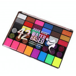 Veľká detská karnevalová sada farieb na tvár a telo 42ks