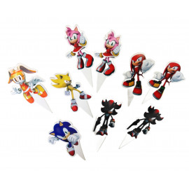 Velká narozeninová sada Ježek Sonic a přátelé 42ks