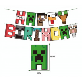 Veľká narodeninová sada Minecraft Pixel 49ks