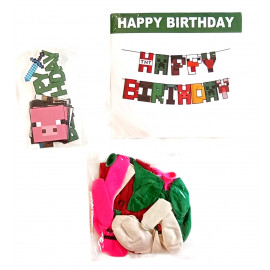 Veľká narodeninová sada Minecraft Pixel 49ks