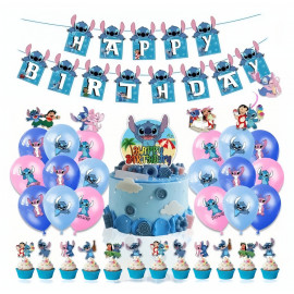 Veľká narodeninová sada Lilo a Stitch 46ks