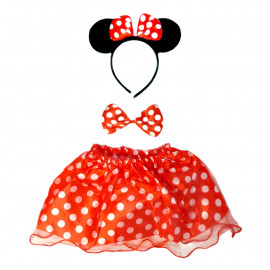 Detský kostým Myška Minnie s motýlikom 3v1