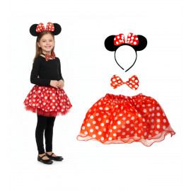 Detský kostým Myška Minnie s motýlikom 3v1