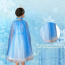 Súprava Pelerína Elsa Frozen se šperkami 8ks