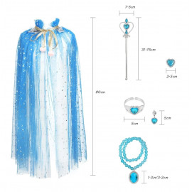 Súprava Pelerína Elsa Frozen se šperkami 8ks