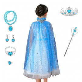 Súprava Pelerína Elsa Frozen se šperkami 8ks