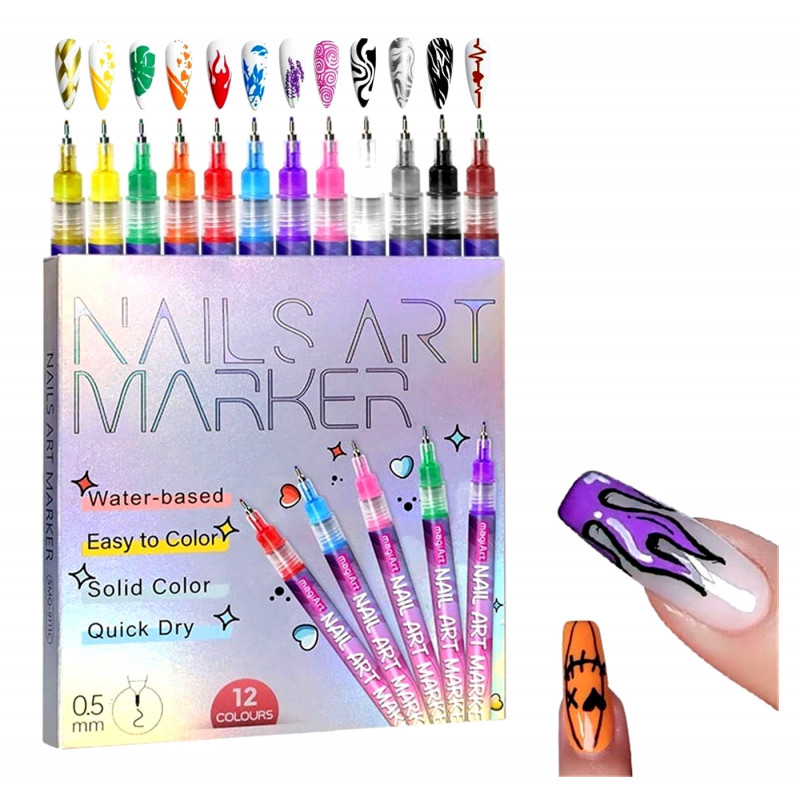 Sada farieb na nechty Fixky Nail art 12ks