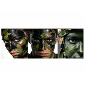 Sada maskovacích farieb na tvár a telo Camouflage 3ks