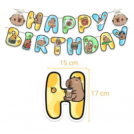 Veľká narodeninová sada Capybara 42ks