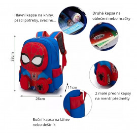 Detský batoh Spiderman s kapsičkami