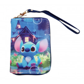 Detská peňaženka Lilo a Stitch s pútkom a karabínou