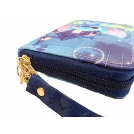 Detská peňaženka Lilo a Stitch s pútkom a karabínou