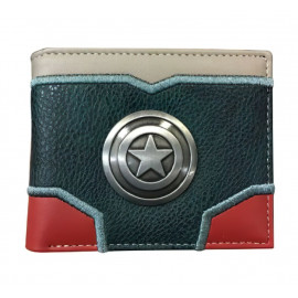 Peněženka Avengers Kapitán Amerika s kovovým znakem