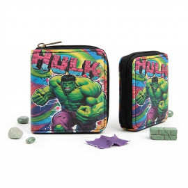 Detská peňaženka na zips Avengers Hulk