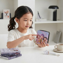 Detská peňaženka na zips Demon Hunters K-pop Sweet